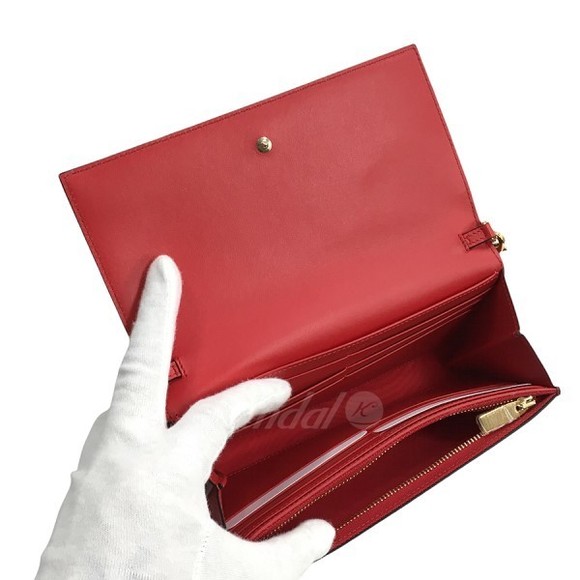 Christian Louboutin Chain Wallet W Boudoir Red - Picture 6 of 9